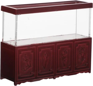 1Pc Dollhouse Fish Tank Miniature Aquarium Tiny Fish Bowl Vintage Sand Table Dec - Picture 1 of 12