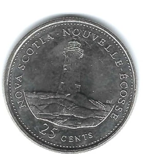 ¡Moneda de veinticinco centavos de Nueva Escocia 1992 sin circular! - Imagen 1 de 2