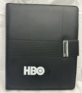 HBO Home Box Office Logo Padfolio Black Tablet Case Exective Business Notepad - Picture 1 of 17