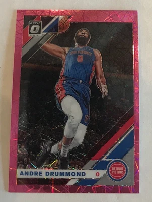 Andre Drummond Pink Velocity 2019-20 Donruss Optic Prizm 25/79 - Detroit Pistons - Image 1 of 3