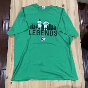 New York Cosmos Adult XL featuring Raul and Senna Legends T-shirt - Picture 1 of 8
