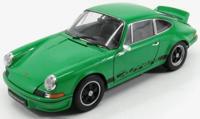 MODELLINO AUTO STATICO DIECAST PORSCHE 911 CARRERA RS 2.7 COUPE 1973 VERDE 1:18 - Immagine 1 di 4