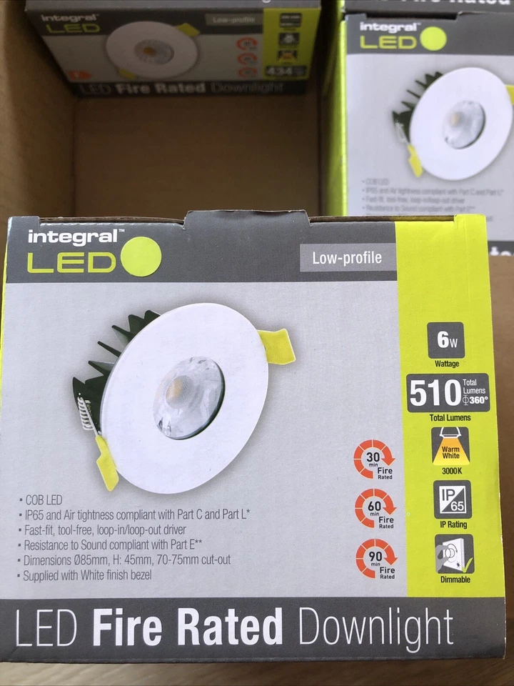 Integral LED Downlight ILDLFR70B019 6W 3000K