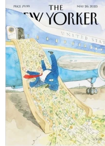 THE NEW YORKER Magazine May 26, 2025 TRUMP Qatari Plane No Label NEW - Picture 1 of 1