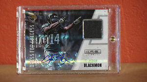 2012 Panini Black Box Justin Blackmon Autographed Jersey Card 1/1