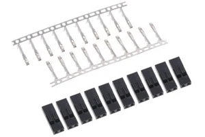 Phobya Connector 2Pin Stecker inkl. 2 Pins - 10 Stück Black - Picture 1 of 3