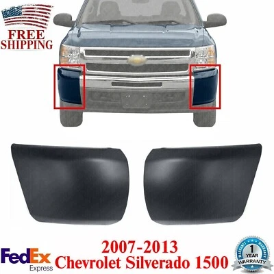 Extremos de parachoques delantero lado conductor y pasajero para Chevrolet Silverado 1500 2007-2013 Foto 1 de 4