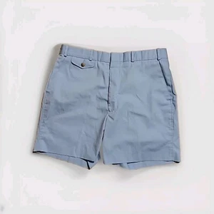 Vintage 70's Mens 35x5 Baby Blue Tennis Shorts New John Martin Cotton Blend - Picture 1 of 8