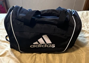 Genuine Adidas Black Sports Duffle Bag Black 18x12x12 No shoulder strap - Picture 1 of 23