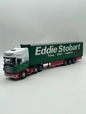SCANIA mit Planenauflieger "EDDIE STOBART" Licht & Sound, Corgi, 1:50 - Bild 1 von 4