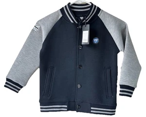 New Jaguar Jacket Boy’s Size 5 - 6 Navy Gray Varsity Jacket School Play - Picture 1 of 8