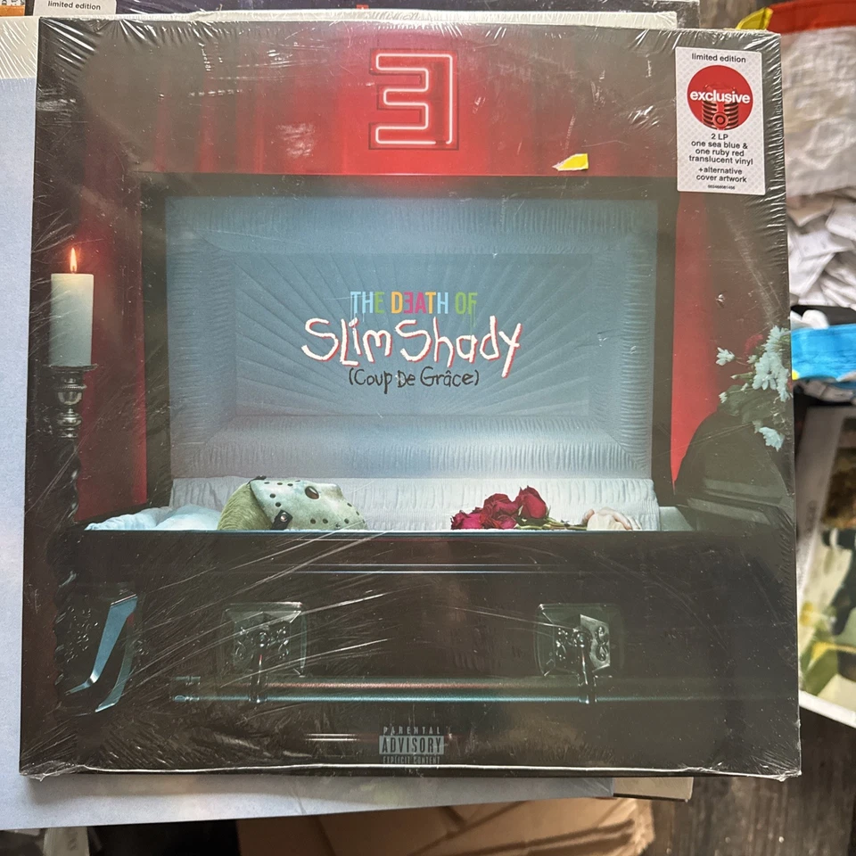 Eminem - The Death Of Slim Shady (Coup De Grâce) 2-LP Ruby Red/Blue Vinyl NEW - Image 1 of 3