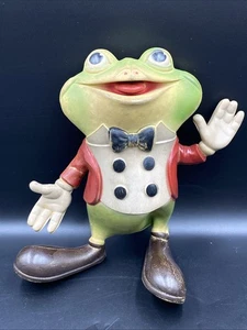 Rempel Froggy The Gremlin Squeeze Toy 1948 Vintage Rubber Frog. Squeaks - Imagen 1 de 10