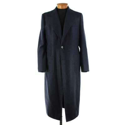 Abrigo Top Sartorio Kiton Nuevo con Etiquetas Mezcla Lana Talla 58L (~XL US) En Azul Melange Foto 1 de 4