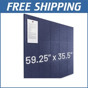 Large Cork Board Alternative - 15 Pack Felt Wall Tiles for Modern Office Decor - Picture 1 of 9