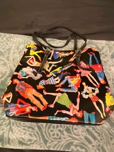 Sydney Love Quirky Purse Black Fun Fashion Pattern Handbag Women - Picture 1 of 5