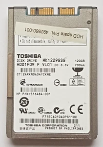 120 GB Microsata Toshiba MK1229GSG 5400rpm 8MB HDD 1.8 " Internal Disque Dur - Afbeelding 1 van 1