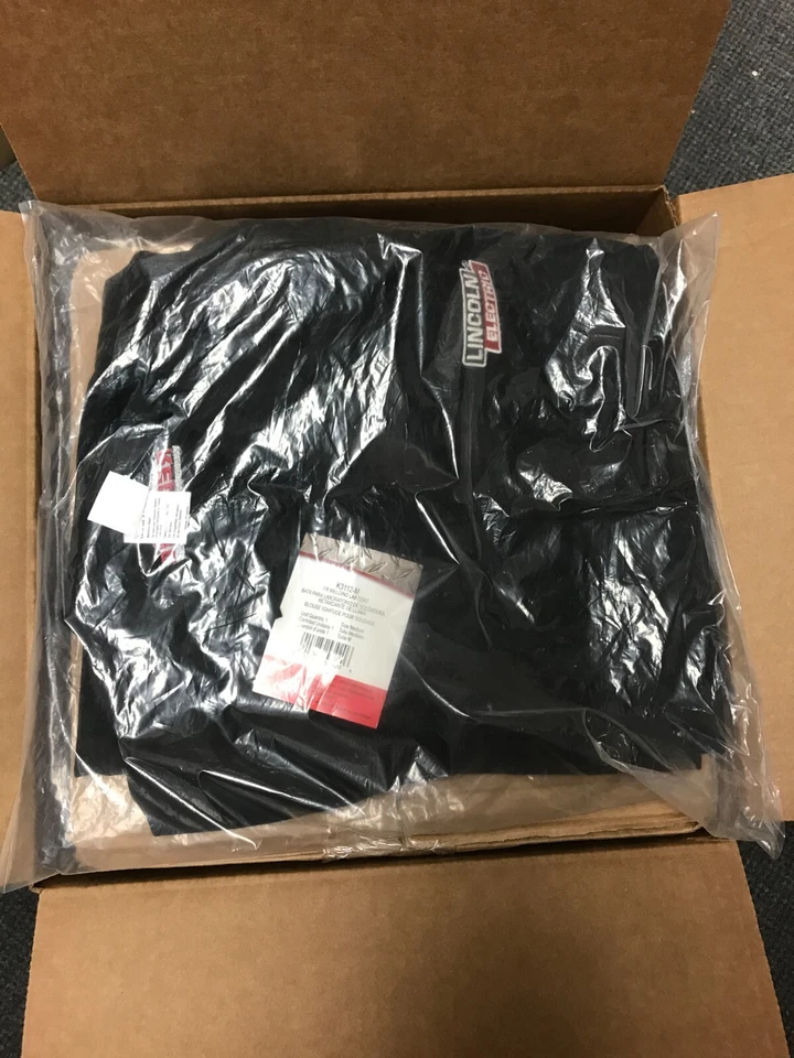 Lincoln Black Flame Retardent Lab Coat - Medium  (K3112-M) - Image 1 of 2