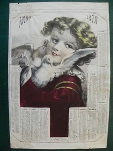 Kalender Veranstaltungens Kind Vallardi Litho Coloriert Oldtimer Mailand - Picture 1 of 2