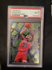 PSA 8 1995-96 Fleer Metal Scoring Magnet Grant Hill #2  HOF              730