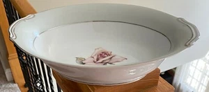 Halsey DAMASK ROSE 10 5/8" Oval Vegetable Bowl - Picture 1 of 4