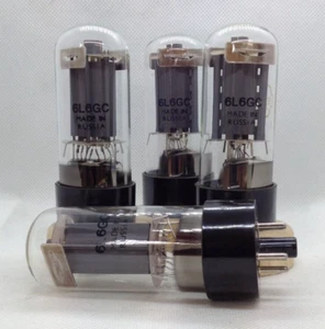 6L6GC Vintage Ruso raro emparejado cuádruple 4 piezas Tubo de válvula NUEVO - Imagen 1 de 2