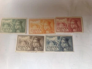 España 1951 Edifil 1097-01 Isabel la Catolica nuevos goma original sin S/F - Imagen 1 de 4