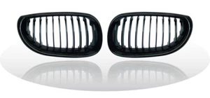 Front Kidney Grille Glossy Black For BMW E60 "2003-2010" 5 Series - Picture 1 of 1