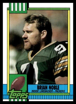 1990 Topps Brian Noble #151 Green Bay Packers Football Card - Image 1 of 2