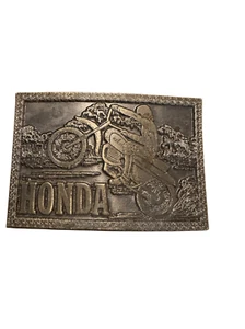 Team Honda Motocross Supercross Hondaline Motorcycle Vintage Belt Buckle 3.5” - Picture 1 of 7