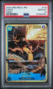 PSA10 2024 One Piece Japanese One Piece The Best PRB01 118 Kaido SR - Picture 1 of 2