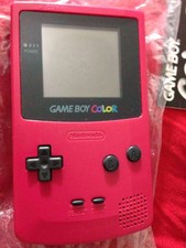 Nintendo Game Boy Color (berry pink) with box and one game!!!!