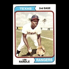 Len Randle 1974 Topps Texas Rangers #446 Nice! 2