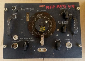 Vintage US Army Signal Corps Frequency Meter Zenith Case BC-221-AF F/VG - Picture 1 of 13