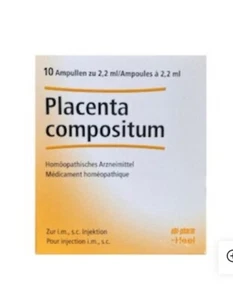 Placenta Compositum 10 Amps HEEL Homeopathic Remedies - Picture 1 of 3