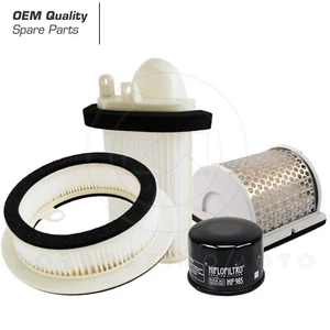KIT TAGLIANDO 3 FILTRI ARIA + FILTRO OLIO HIFLO HF985 YAMAHA T-MAX 500 2002 - Picture 1 of 3