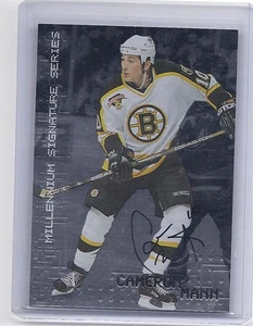 99-00 1999-00 BE A PLAYER MILLENNIUM CAMERON MANN AUTOGRAPH AUTO 26 BRUINS - Picture 1 of 1