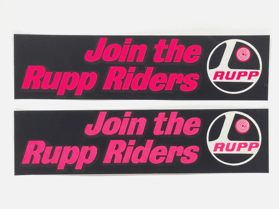2 pegatinas de parachoques Join the Rupp Riders - mini bicicleta moto de nieve kart blackwidow Foto 1 de 1