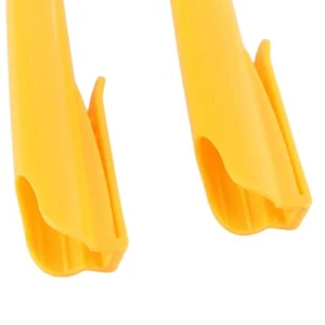 (Yellow)2 Piece Highlighter Pencil Case Deep Hole Carpenter Pencil Case Long - Picture 1 of 22