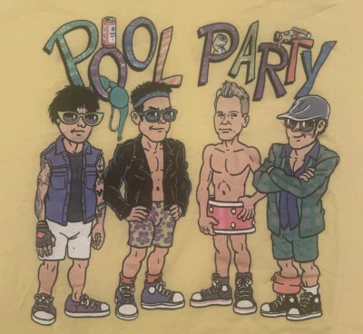 🔥RARA Pool Party Punk banda gráfica camiseta para hombre MED🔥 Foto 1 de 3