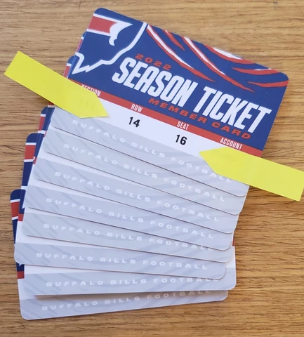 2022 Buffalo Bills Season Ticket Holder Card Stub - Josh Allen Cover
