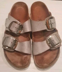 Birkenstock Arizona big buckle Farbe grau-silbrig Größe 40 schmale Weite - Bild 1 von 6