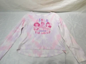 Disney Princesses ~ Girls Change The World ~ Disney Tee Shirt Size Lg 10/12 - Picture 1 of 12