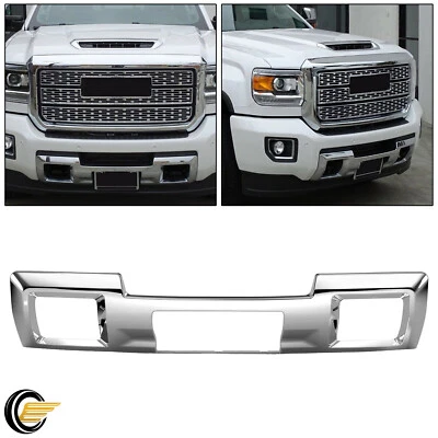 For 15-19 GMC 2500HD 3500HD Chrome Front Bumper Skid Plate Face Bar 23178964 - Image 1 of 4