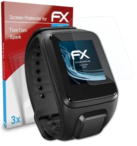 atFoliX 3x Schermbeschermer voor TomTom Spark Screen Protector duidelijk Folie - Zdjęcie 1 z 9