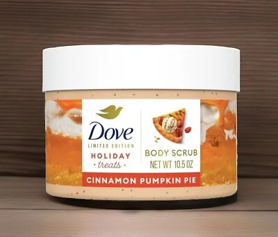 NEW Dove Holiday Treats CINNAMON PUMPKIN PIE Limited Edition Body Scrub 10.5oz - Image 1 of 4