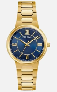 NEW BULOVA BLUE DIAL STAINLESS STEEL WOMEN'S WATCH 97L165 - Picture 1 of 1