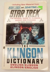 Star Trek Klingon Dictionary Book The Official Guide to Klingon Words & Phrases - Picture 1 of 3
