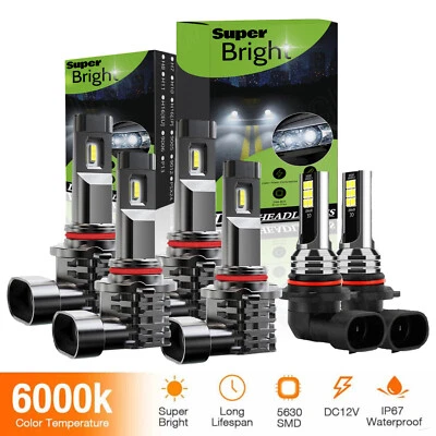 for Ford EXPEDITION 2003-2006 6X 6000K LED Headlight & Fog Light Bulbs Combo Kit - Image 1 of 4