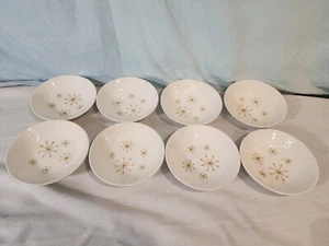 ROYAL CHINA Star Glow Fruit/Dessert Bowls, Set of 8, MCM Atomic Starburst, NICE! - Picture 1 of 11
